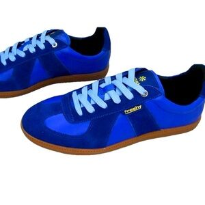 NEW FRESHY Mens Indie Sneakers Low Top Suede Blue Size 12